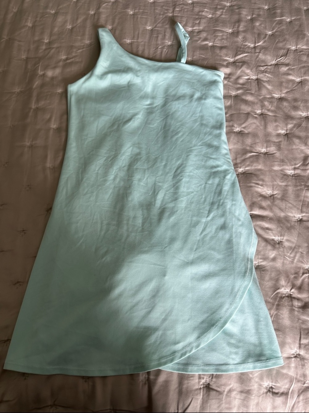 Athleta Mint One-Shoulder Casual Dress